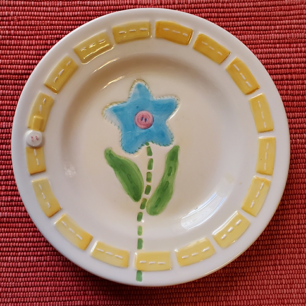 Yankee Candle Button Flower Plate
